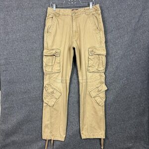 Matchstick Cargo Pants Mens Large 32 Multi Pocket Utility Outdoor Workwear